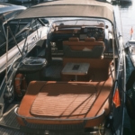 Boat with leather interior restoration in NYC