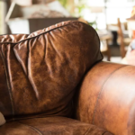 repairing leather sofa - cracked and faded leather couch